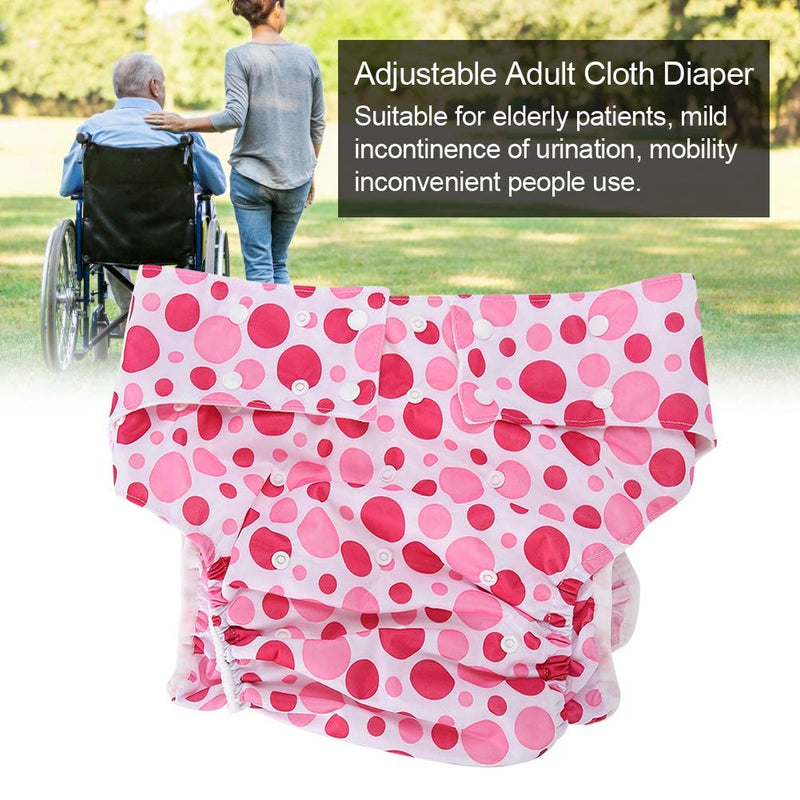 Adult Cloth Diapers, Washable and Adjustable Adult Pocket Nappy Cover Close-fitting Reusable Diaper Cloth for Incontinence Care Protective Underwear, Suitable for Elderly Men Women (A30-3) A30-3