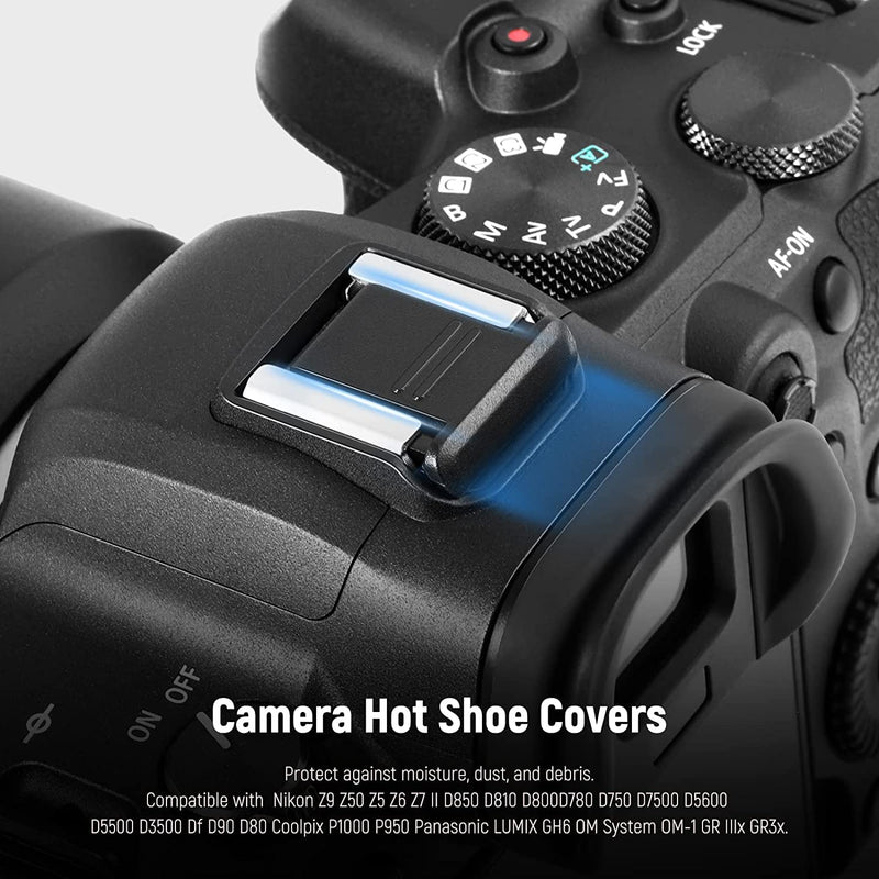 NEEWER 8 PCs Hot Shoe Mount Adapter Kit, Including Triple Cold Shoe Mount, 1/4” Screw Adapter, Flash Stand Bracket, and Hot Shoe Cover for DSLR Camera, LED Light, Microphone, Light Stand, Monitor