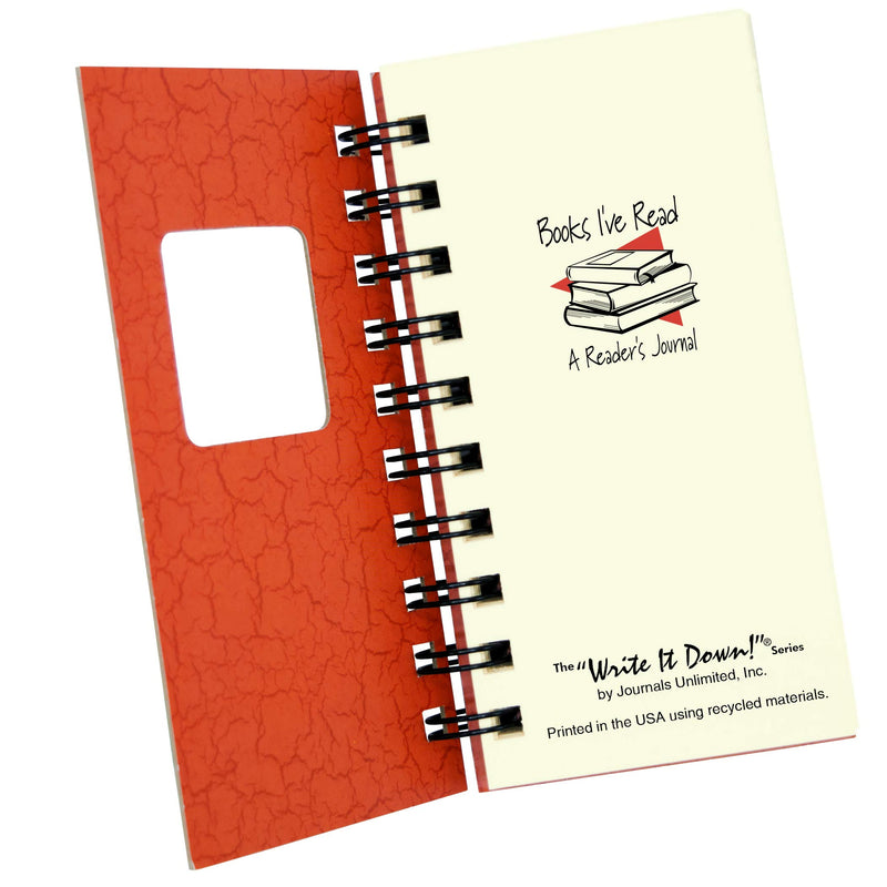 Books I've Read, A Reader's Journal - MINI Coral Hard Cover (prompts on every page, recycled paper, read more...)