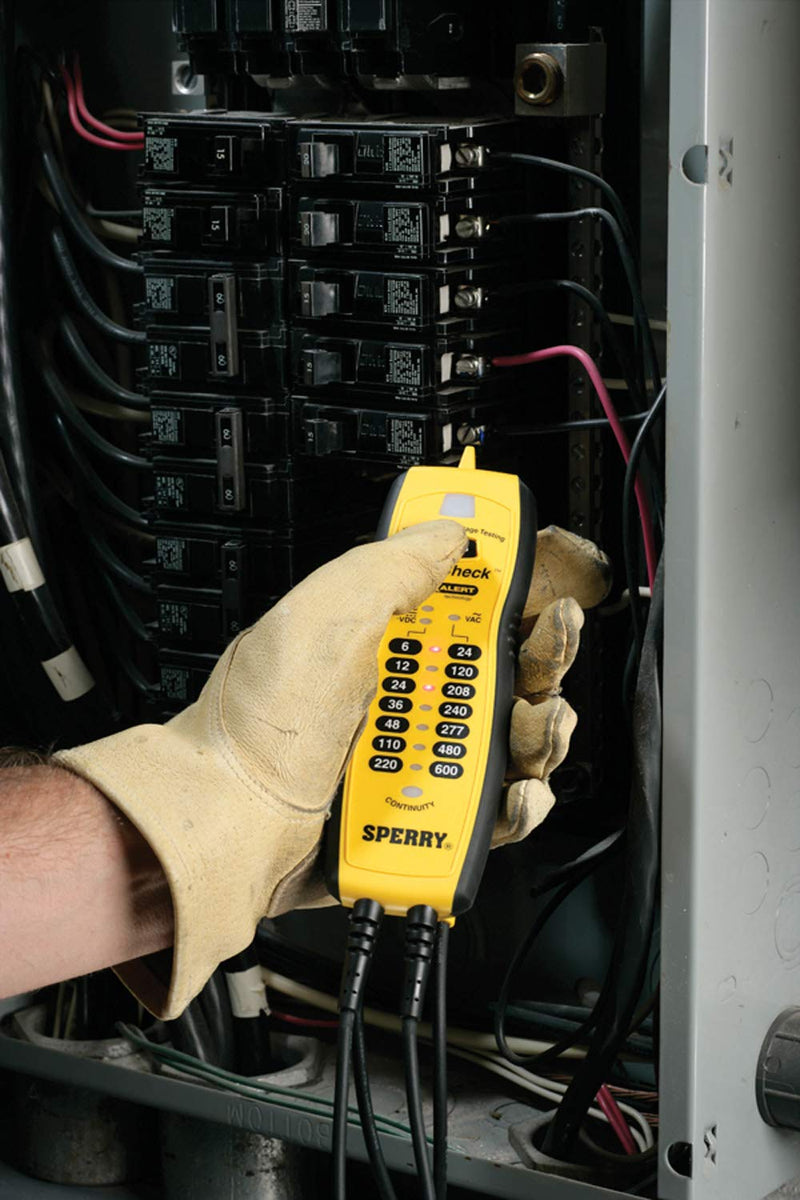 Sperry Instruments VC61000 Volt Check Voltage & Continuity Tester, Black & Yellow