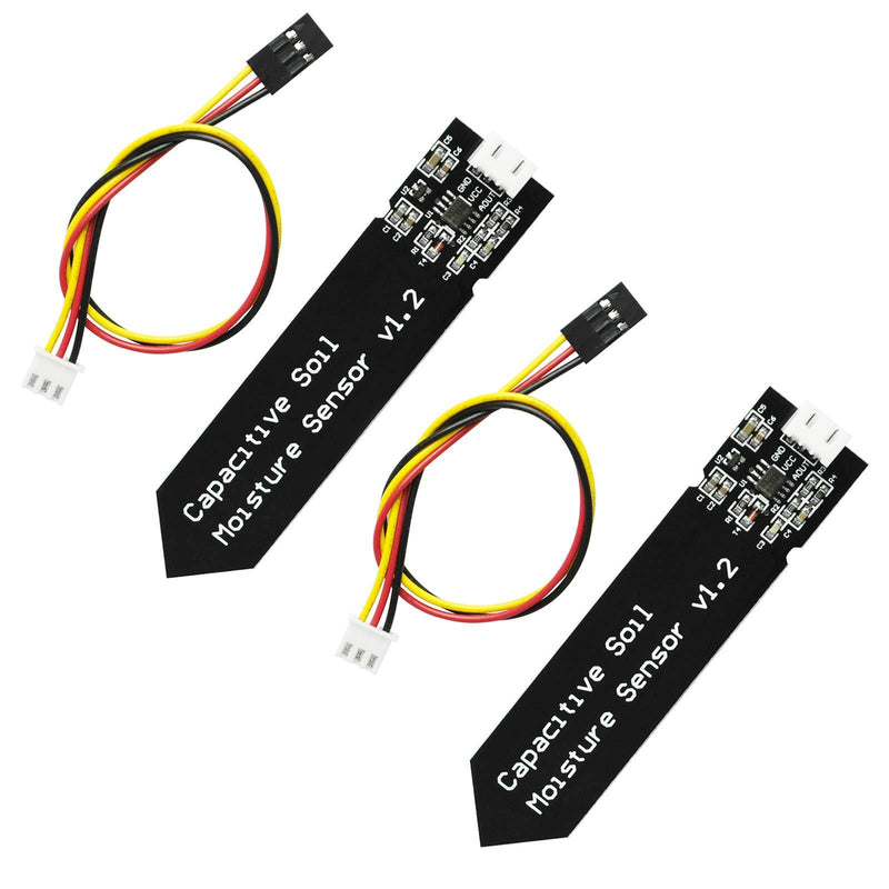 Gikfun Capacitive Soil Moisture Sensor Corrosion Resistant for Arduino Moisture Detection Garden Watering DIY (Pack of 2PCS) EK1940
