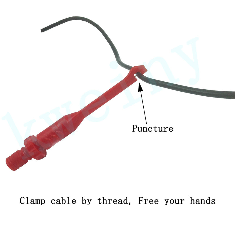 kweiny Electronic Wire Piercing Probe Clip 2 Pack for Automotive Diagnostic Tester Tool