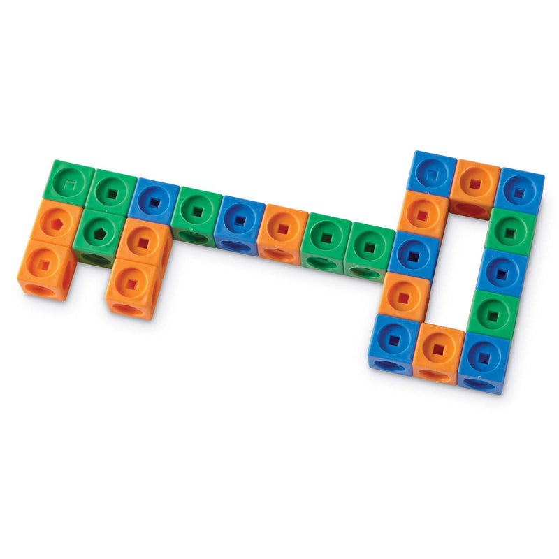 Learning Resources STEM Explorers, Math Cubes, Develops Critical Thinking Skills, Early Math Skills, Mathlink Builders, 100 Pieces, Ages 5+ Mathlink Cubes