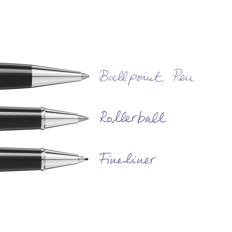 Montblanc Fineliner Refills (M) Mystery Black 110149 – Pen Refills for Fineliner and Rollerball Pens by Montblanc – 2 x Fiber Tip Pen Refill M