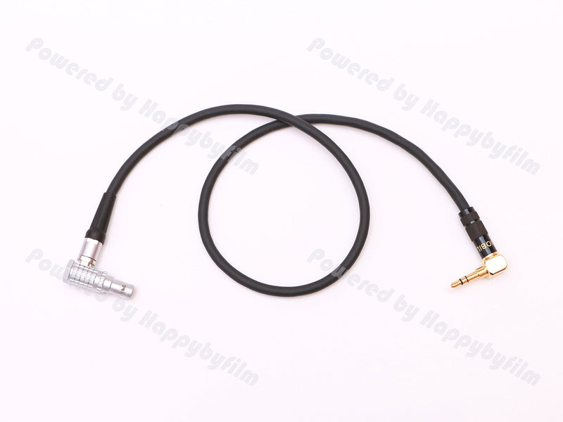 Angled 3.5mm to 0B 5 Pin Time Code TC Cable for ARRI,Sound Devices,Tentacle Sync