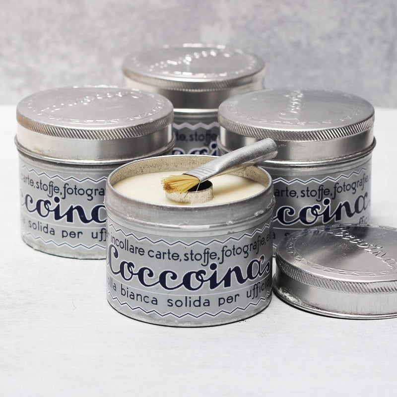 COCCOINA Iconic White Paste Tin with Brush - 125 Gram (4.4 Ounces) (1) 1