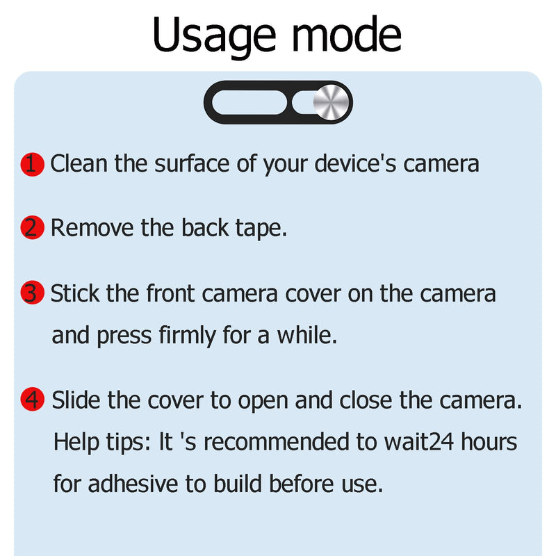 Front Camera Cover, Camera Cover Compatible with iPhone 14Pro/14Pro Max,Webcam Cover Protector Protect Privacy and Security(2PCS,Silver)