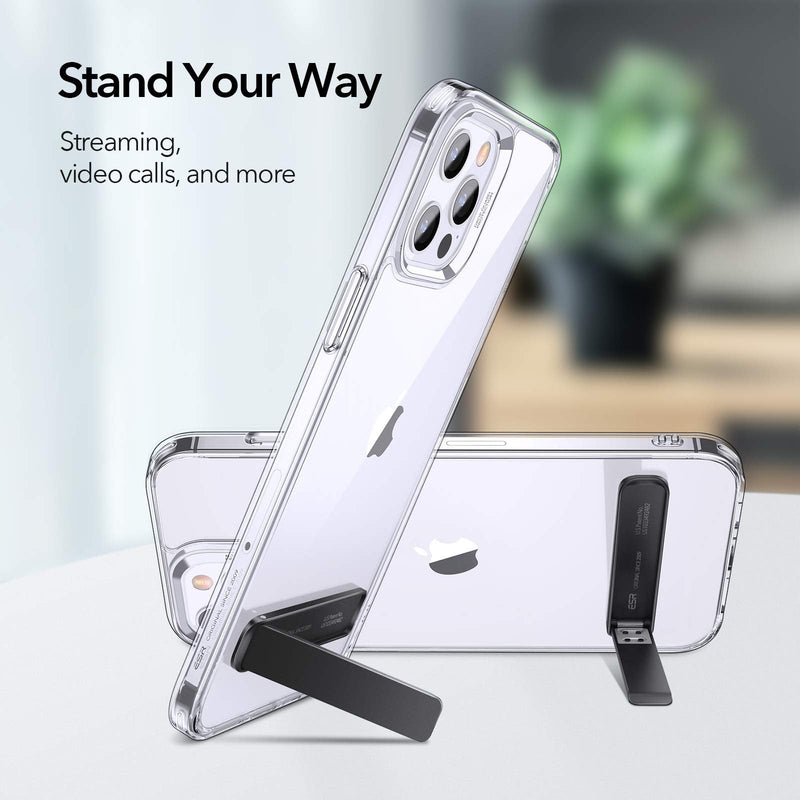 ESR Boost Phone Kickstand, Vertical and Horizontal Stand, Adjustable Angle, Compatible with iPhone 13/13 Pro/13 mini/13 Pro Max/12/12 Pro/12 mini/12 Pro Max/SE 2022, and Samsung Galaxy S22, Black