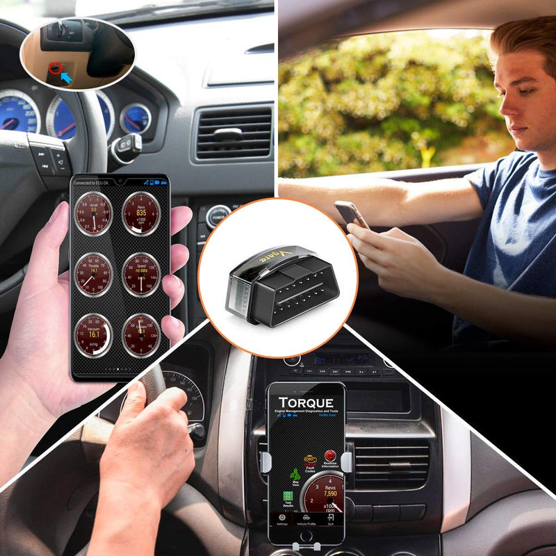 Vgate iCar Pro Bluetooth 4.0 (BLE) OBD2 Fault Code Reader OBDII Code Scanner Car Check Engine Light for iOS/Android ICAR PRO BLE4.0