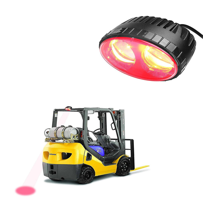 SXMA LED Forklift Safety Light 5.5inch 8W Red LED Work light CREE Chips Spot Warehouse Pedestrian Safe Warning Light (Red)