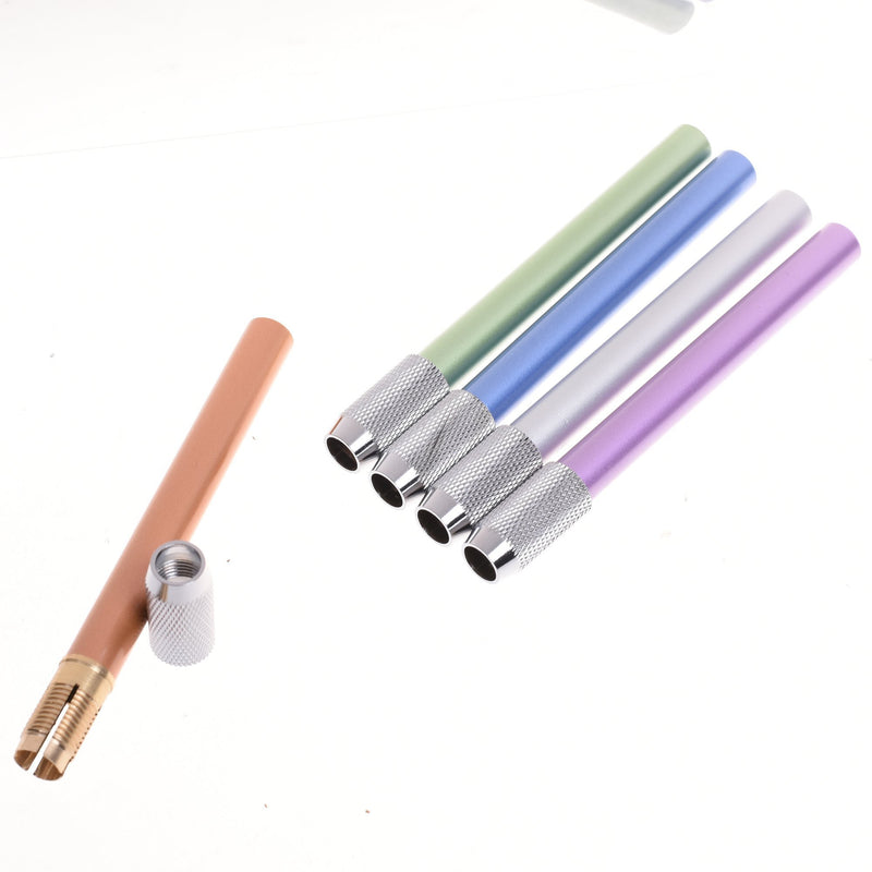 COSMOS Assorted Colors Pencil Extender Holder Art Writing Lengthener Tool, 5 Pcs
