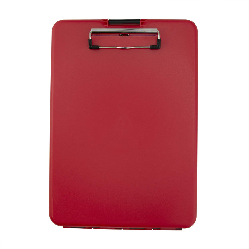 Saunders Slimmate Letter Size Storage Clipboard, Polypropylene, Red