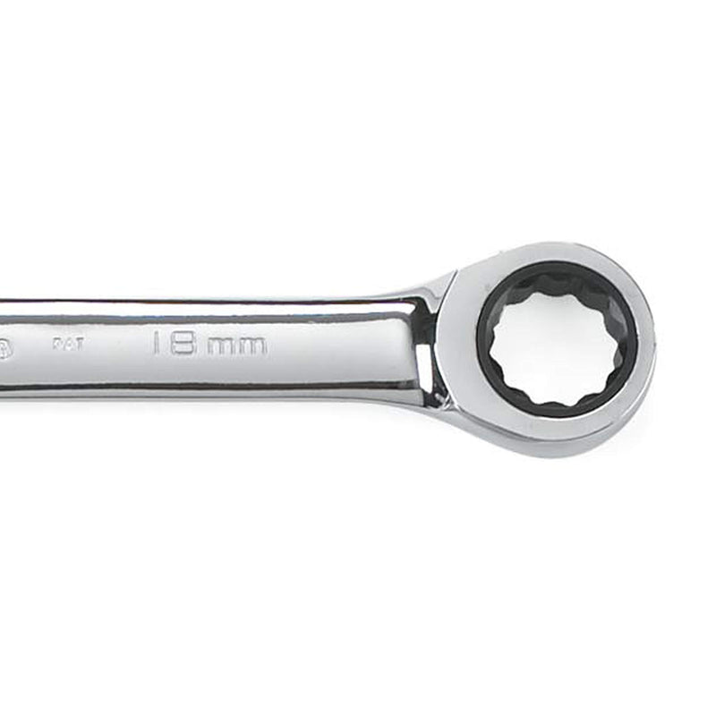 GEARWRENCH 12 Pt. Ratcheting Combination Wrench, 18mm - 9118D