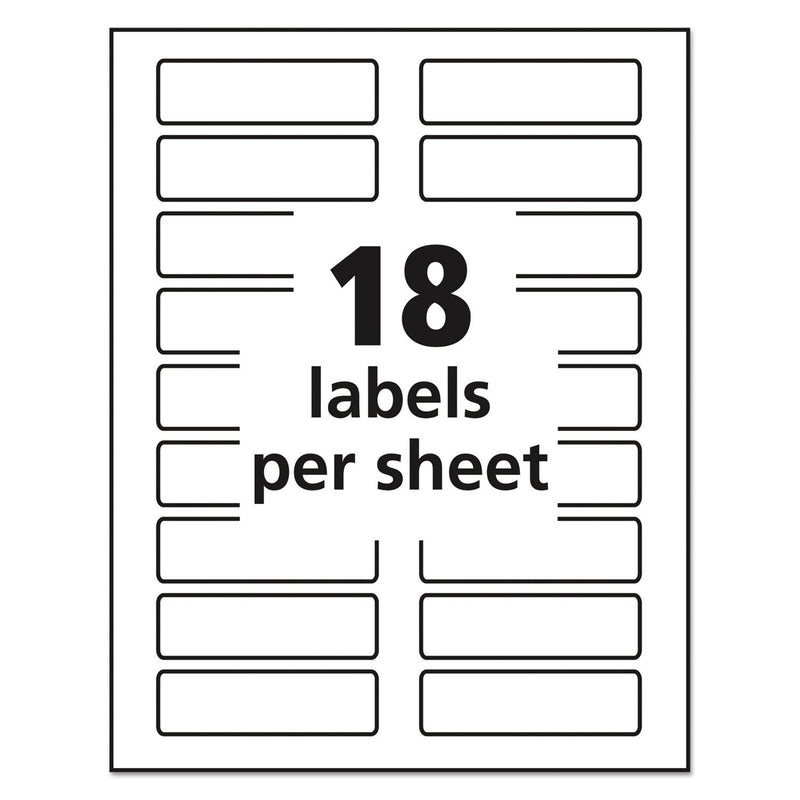 Avery 8425 File Folder Labels, X-Large, 1/3 Cut, 450/PK, White