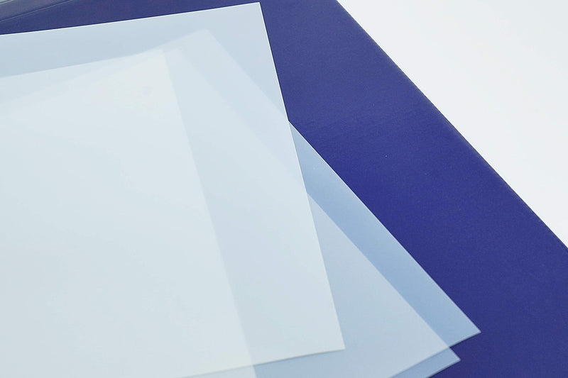 DURICO Translucent PET 5.3mil (135micron) Inkjet Film in Sheets for Screen Printing (8.5x11 IN/ 50 sheets) 8.5x11 IN