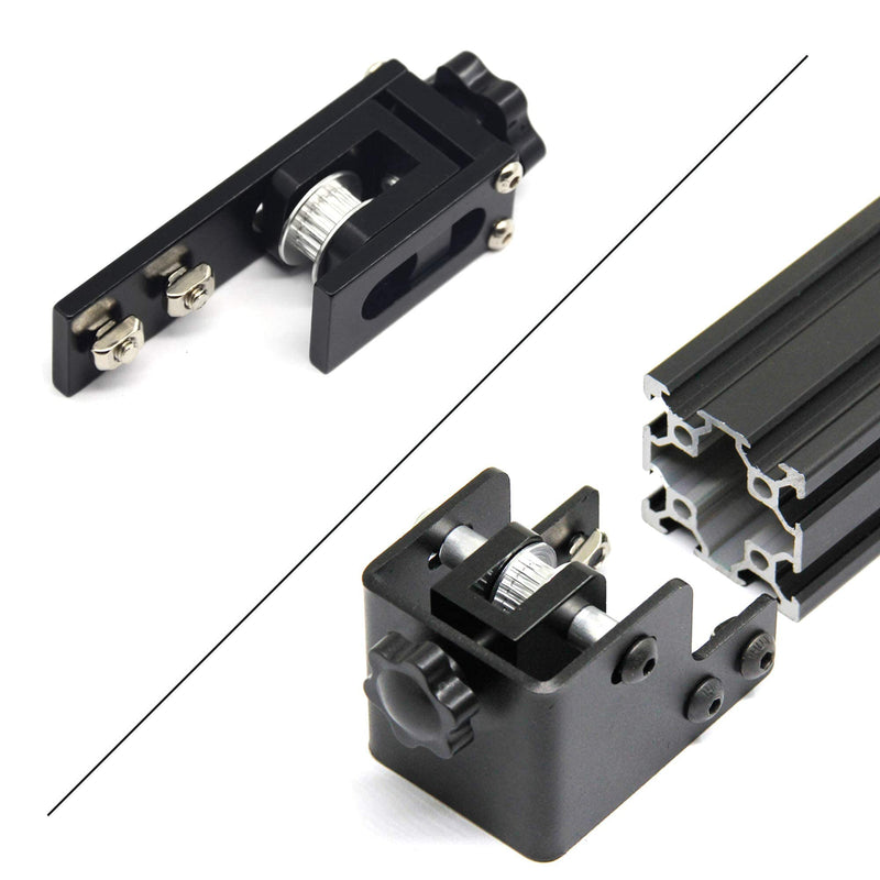Zeberoxyz Upgrade 2020 Profile X-axis+4040 Double Slot Profile Y-axis Synchronous Belt Stretch Straighten Tensioner for Creality Ender-3 Pro/Ender3 V2/CR-20 Pro 3D Printer Parts (X2020+Y4040) X2020+Y4040