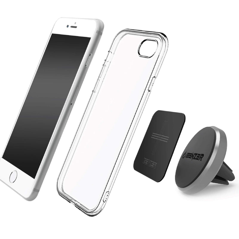 Metal Plate for Magnetic Mount, iBenzer MagOn Car Magnet for All Magnetic Phone Car Mount Holder or Magnetic Cell Phone Holder,2 Pack,Black, CMH-MP03BK-A Black