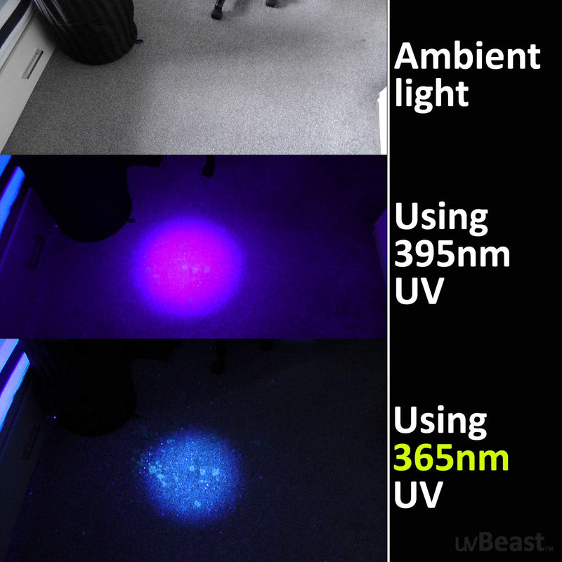 uvBeast NEW V3 365nm MINI - Black Light UV Flashlight – HIGH DEFINITION Ultraviolet - Rechargeable 18650 USB-C Quick charge Port - Professional Grade HIGH POWER UPGRADED LED – USA Stock