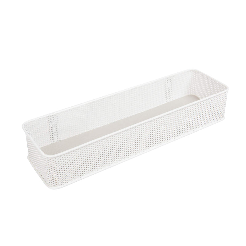 Umbra Estique Entryway Organizer, Great for Storing Keys, Small Accessories, Mail, Wallets and More, White Finish