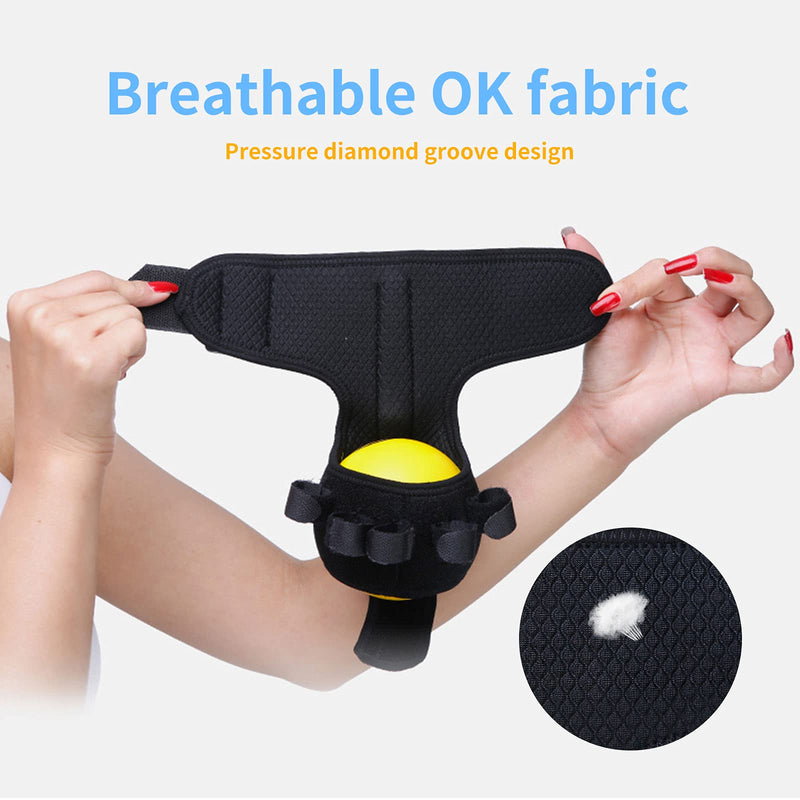 Anti-spasticity Ball Splint Hand Finger for Hand Stroke Hemiplegia Finger Recovery Spasm Dystonia Hemiplegia Finger Training Hand Functional Impairment for Children and Men and Women Medium