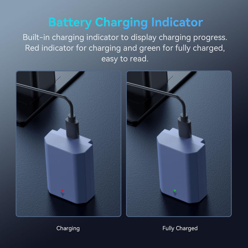 SmallRig NP-FZ100 2400mAh Camera Battery for Sony A7R V, A7 IV, A7S III, USB-C 2.5H Fast Charging Rechargeable Battery for Sony A7R IV, A7R III, A7 III, A7C, A6600, A6700, FX3, FX30, ZV-E1, A9II- 4265