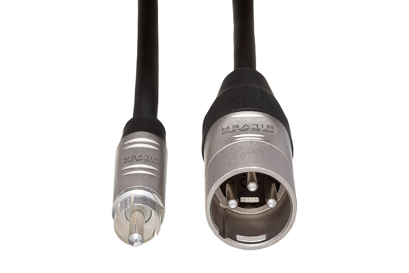 Hosa HRX-005 REAN RCA to XLR3M Pro Unbalanced Interconnect Cable, 5 feet