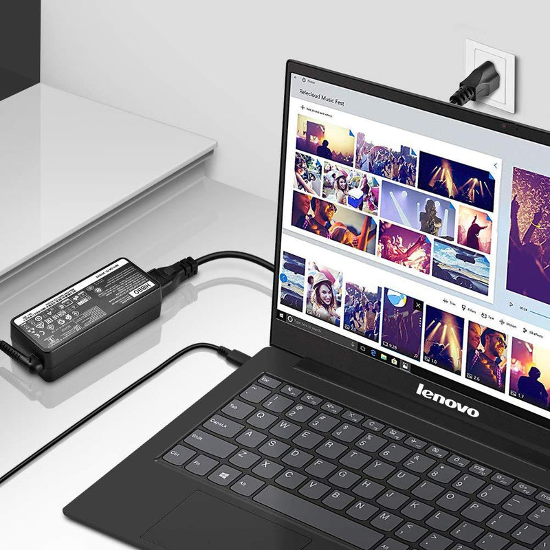 USB C Laptop Charger 65W 45W for Lenovo Chromebook 100e 300e 500e C330 S330 ThinkPad T480 T480s T580 T580s E480 E580 Yoga A485 T490S T590 C930 C940 13 IdeaPad 730s AC Adapter Power Supply