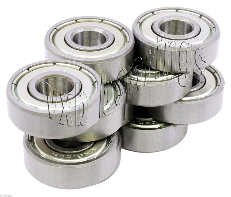 10 Bearing 608ZZ Shielded 8x22x7 Miniature Ball Bearings VXB Brand