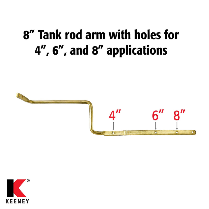 Plumb Pak PP836-71BNL Universal Fit Toilet Handle Tank Flush Lever, Decorative Faucet Style for Front, Side, or Angle Mount, Brushed Nickel Faucet style handle