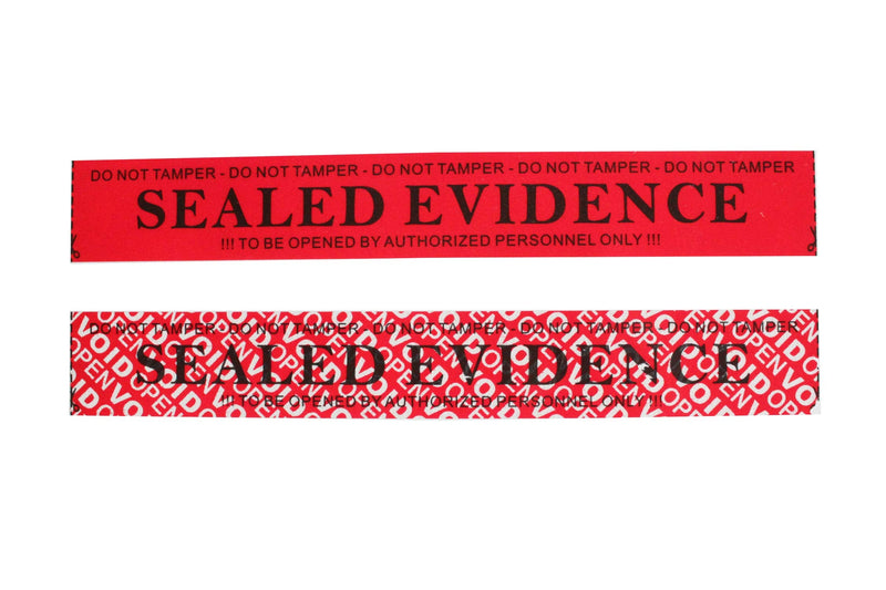 2 Rolls Precut Total Transfer Tamper Evident Warranty Void Security Seal Tapes for Evidence Box & Envelopes, Shipment, Mail, Door, and More (1 in x 55 Yards x 2 mil, Easy-to-Tear, Red – TamperSTOP)