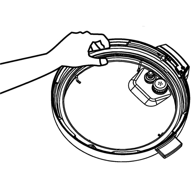 "GJS Gourmet Silicone Gasket Compatible With NuWave Nutri-Pot 6Q Digital Pressure Cooker Model 33101". This gasket is not created or sold by NuWave.