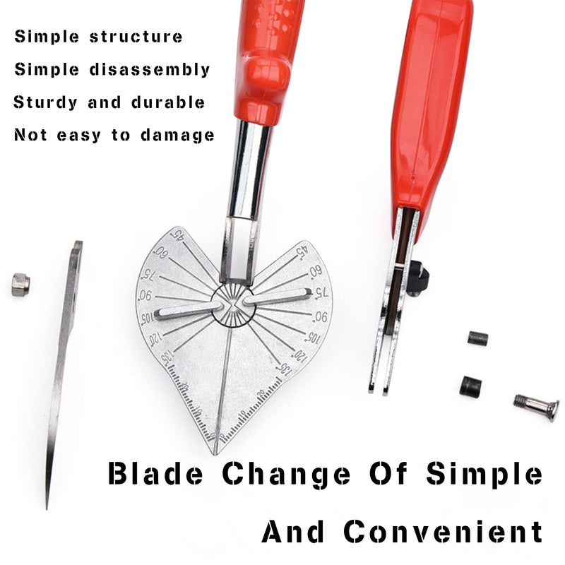 CARCLOTHES Miter Snips Replacement Blade,SK5 Steel Angle shears Blade,2 pcs Miter Trim Cutter Replacement Blade for Miter Cutter,Universal Angle miter Shear Replacement Blade
