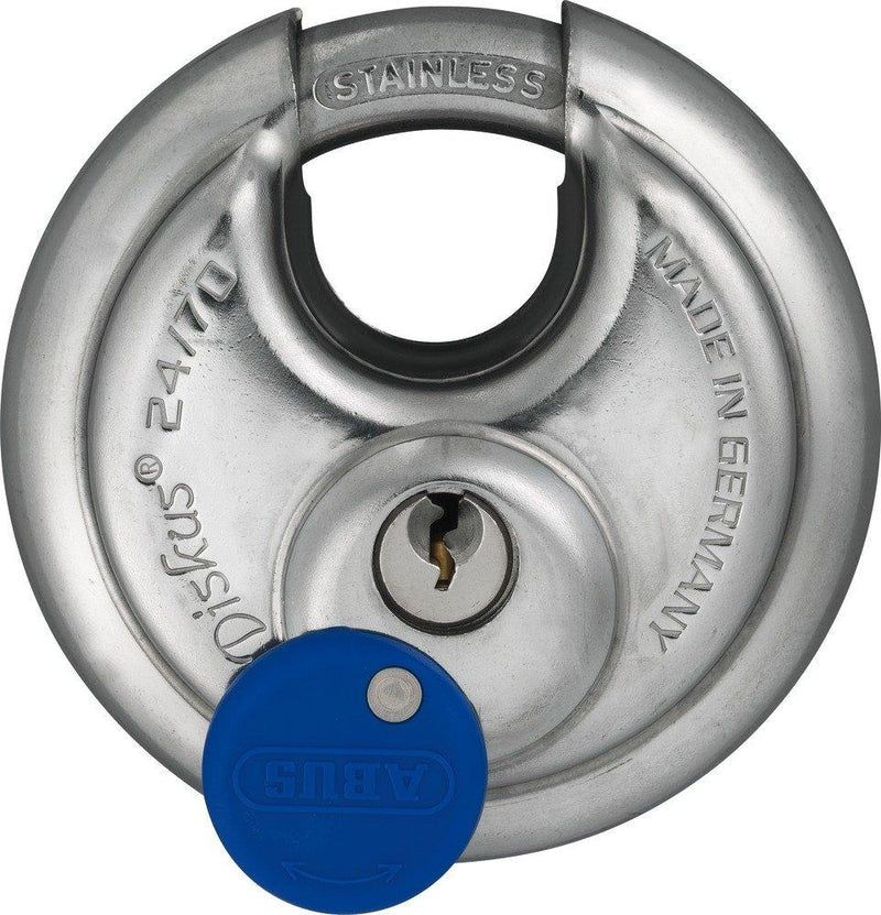 ABUS 24/70 Diskus Stainless Steel Padlock Keyed Alike