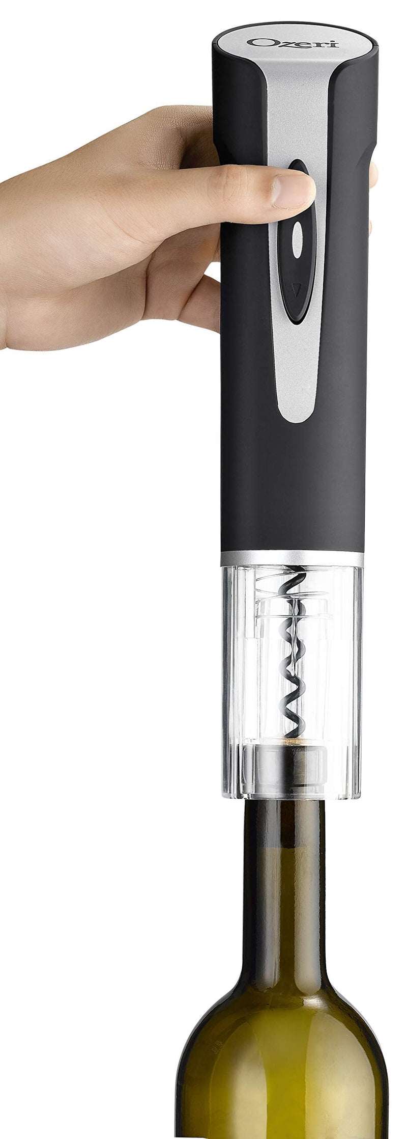 Ozeri Prestige II Cordless Electric Bottle Foil Cutter Wine Opener, One Size, Black