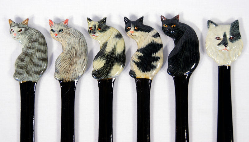 LX Wholesale Pack Handpainted Letter Opener Assorted Cat (Set of 12)