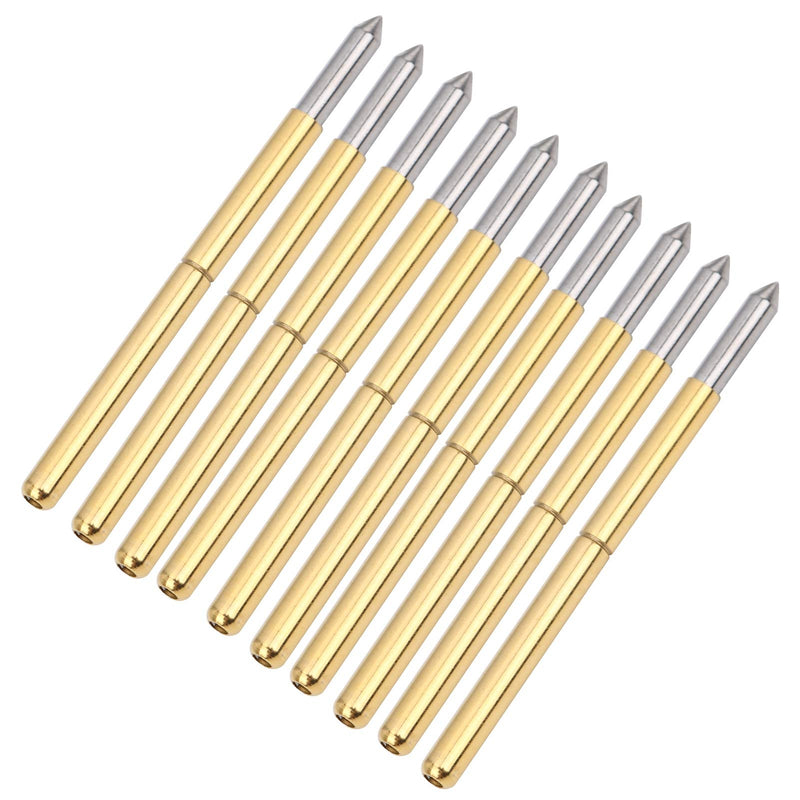 100pcs P125‑B Test Probe, Pin Test Tools 2.0mm Spring Test Detection Probe Pins Brass Pogo Pins