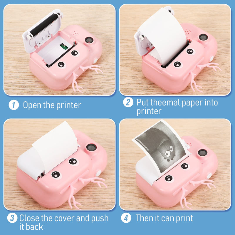 20 Rolls Instant Camera Print Paper Refill Camera Thermal Printer Photo Paper Roll Instant Print Thermal Paper Fit for Kids Instant Camera Favors Supplies, 57 x 30 mm