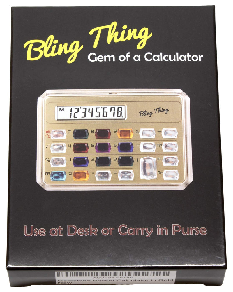 Gemstone Pocket Calculator in Gold