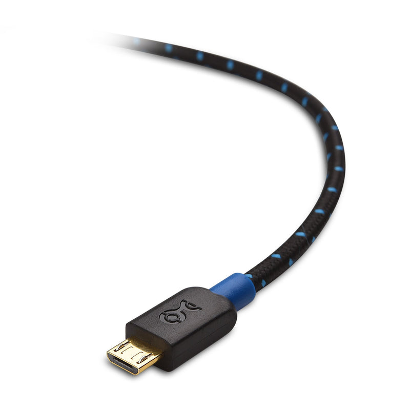 Cable Matters USB C to Micro USB Cable (Micro USB to USB-C Cable) with Braided Jacket 6.6 Feet in Black 6 Feet
