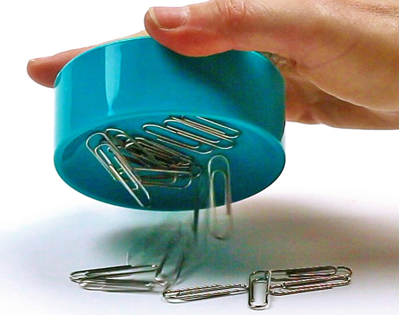 Clipwell Magnetic Paper Clip Holder, Turquoise Tourquoise