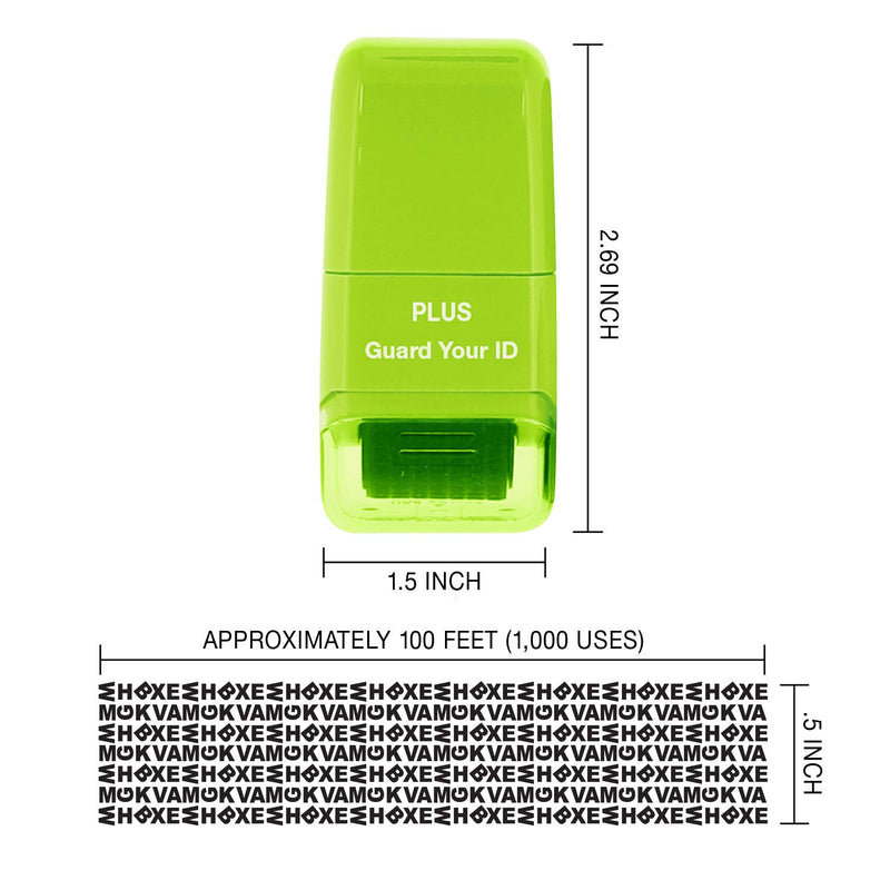 Guard Your ID Identity Protection Security Prevention Stamp Roller (Deluxe Multi-Color) Deluxe Multi-color