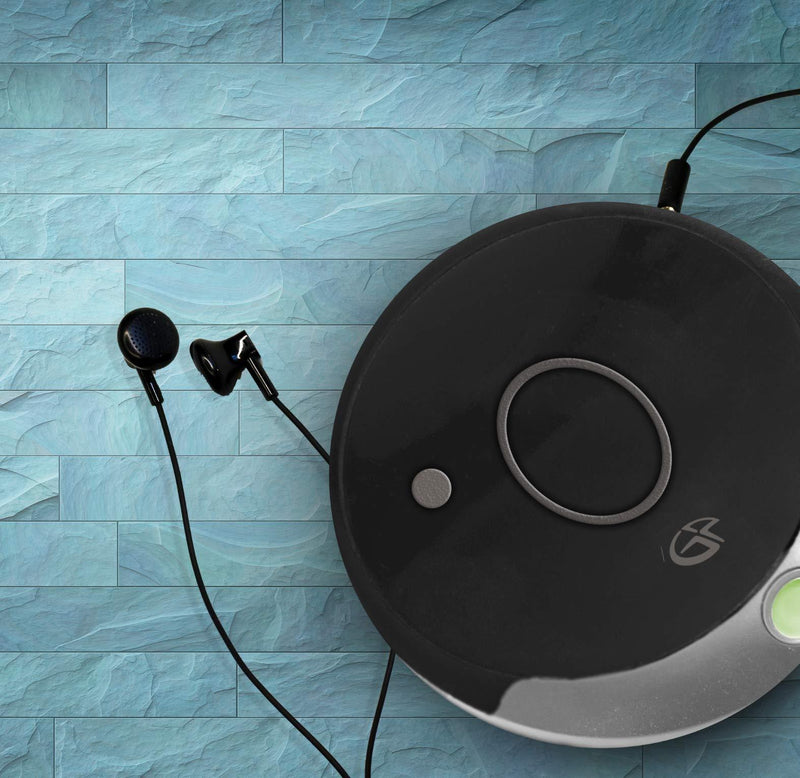 GPX Portable Personal CD Player and MP3 with Anti Skip Protection and Stereo Earbuds, Black Gray PC807BMP3U (Micro USB or 2 AA Batteries not Included)