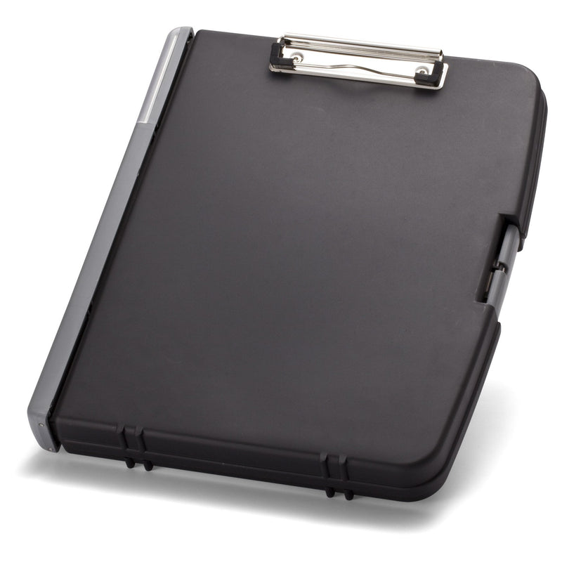 Officemate Triple File Clipboard Storage Box, Recycled, Black (83610) 1