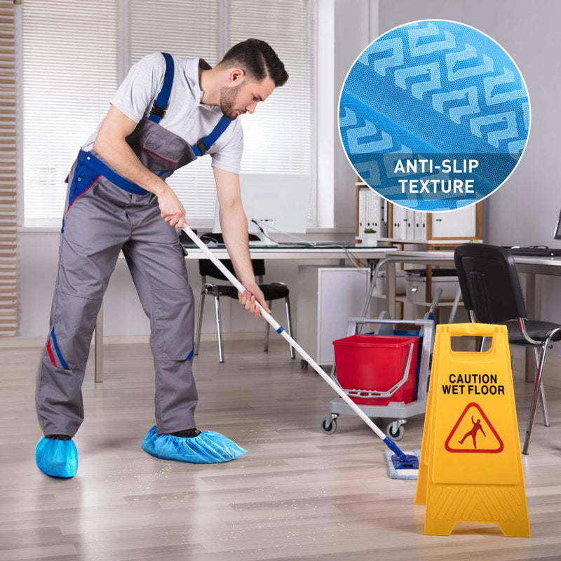 Shoe Covers Disposable Non Slip, squish 100 Pack (50 Pairs) Non Woven Fabric Boot Covers for Indoors Breathable Slip Resistant Durable Boot&Shoes Cover, One Size Fits All 100pcs