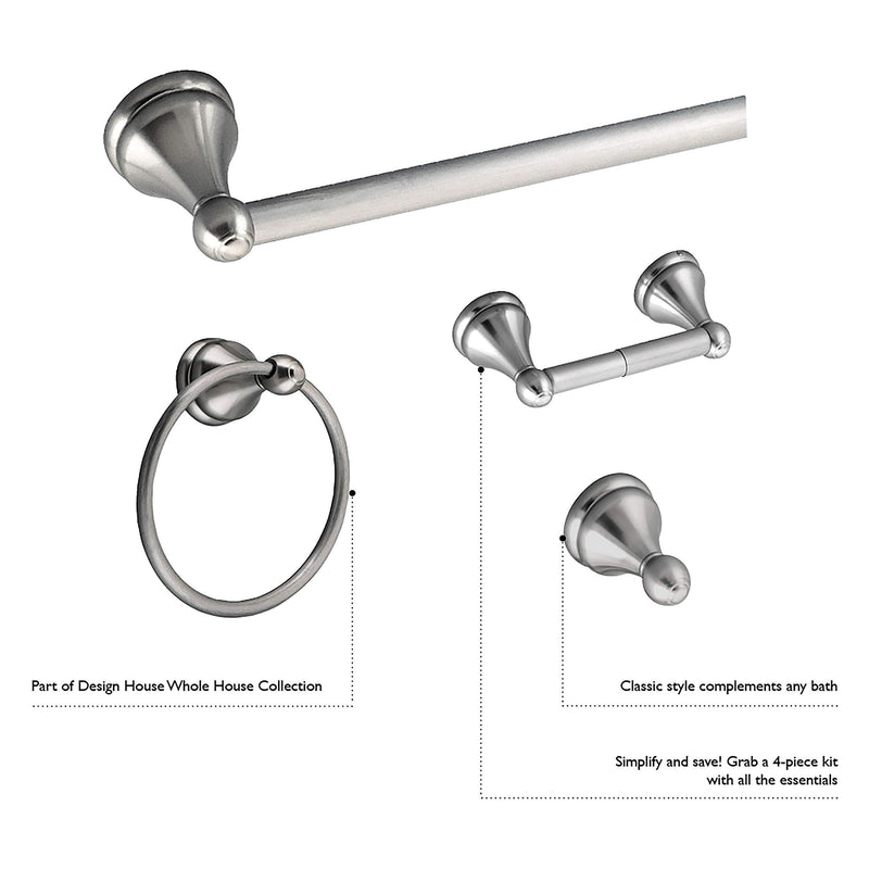 Design House 532002 Allante Towel Bars, Oil Rubbed Bronze Oil-rubbed Bronze Robe Hook