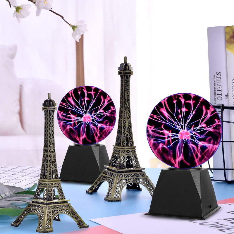 Gresus 6 Inch Magic Plasma Ball Lamp - Touch & Sound Sensitive Interactive USB Powered Plasma Lamp Nebula Sphere Globe, Science Educational Gift for Decorations/Parties/Bedroom