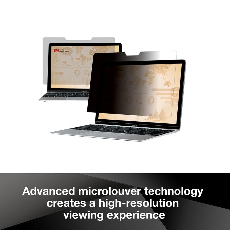 3M Privacy Filter for 13.3 Inch Widescreen Laptop, COMPLY Attachment for Flip-Share, Reversible Gloss/Matte, Reduces Blue Light, Screen Protection, 16:9 Aspect Ratio (PF133W9B) Black 13.3" Widescreen Laptop 16:9