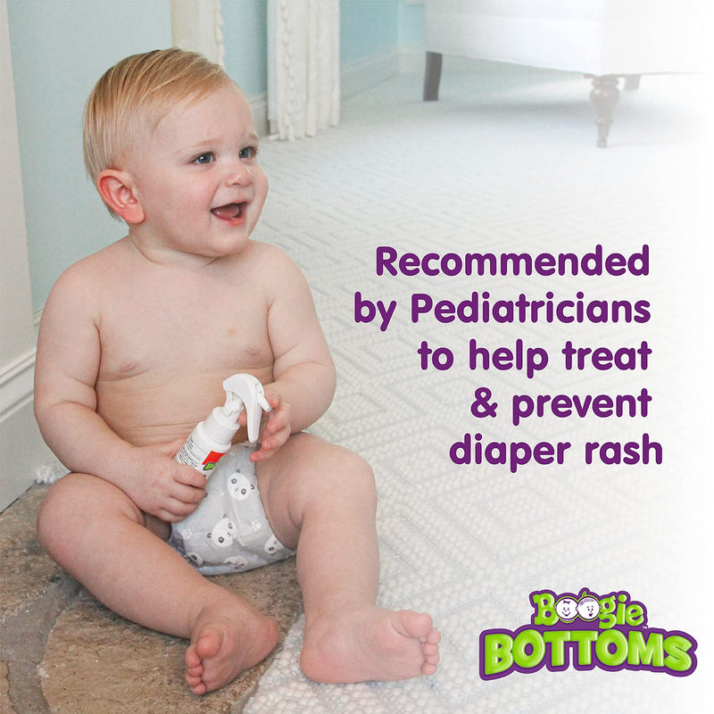 Baby Diaper Rash Cream Spray by Boogie Bottoms, No-Rub Touch Free Application for Sensitive Skin, Over 200 Sprays per Bottle, 1.7 oz, Pack of 3 1.66 Fl Oz (Pack of 3) Diaper Cream Spray