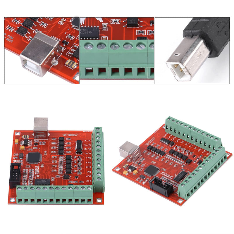 Mach3 USB interface, cards smart cards board, USB CNC controller 4 axis motion control card, stepper motor driver interface breakout board