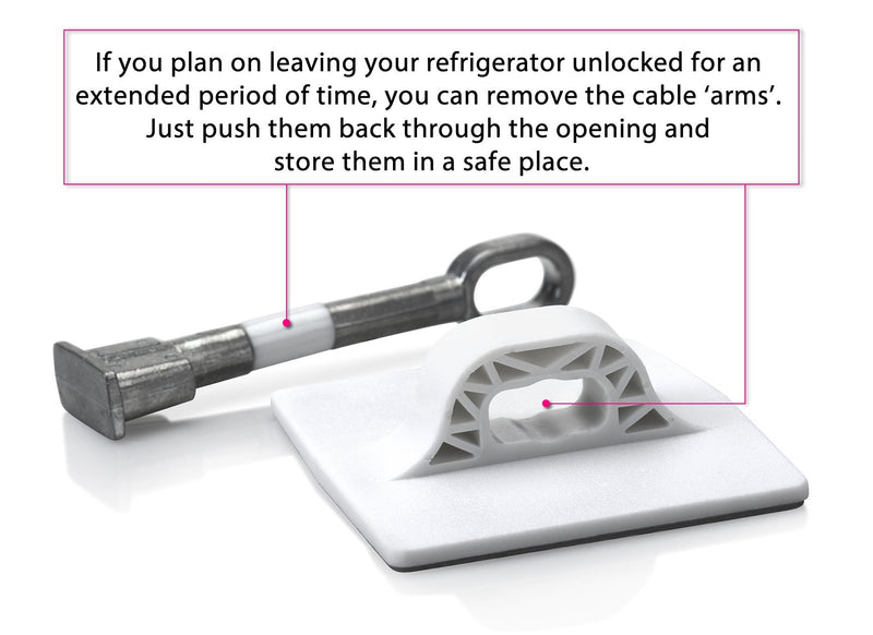 Refrigerator Lock (White Without Padlock) White Without Padlock
